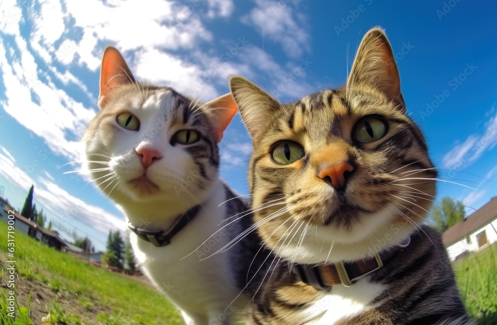 Funny cats portrait Funny cats portrait