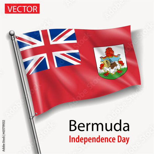 Bermuda flag national independence day vector flags in America 