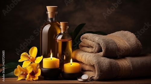 Spa set for aromatherapy