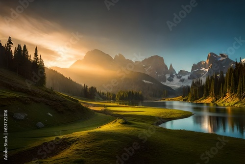 sunrise in the mountains © Muhammad Naeem