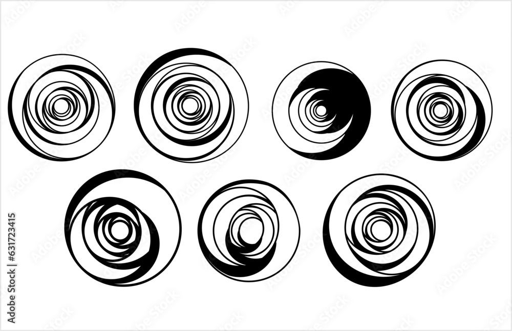 Geometric Concentric Shape Line Art M_2203001 Geometric Concentric Shape Line Art M_2203001