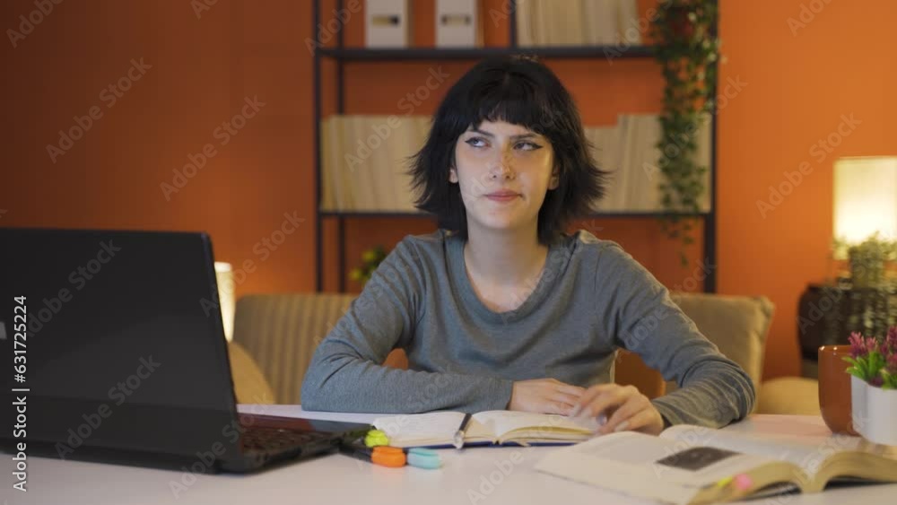 Disgusted Female student.