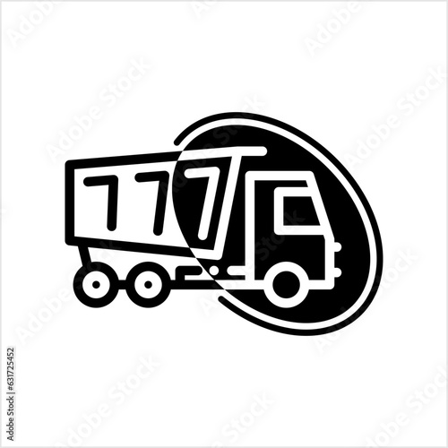 Tipper Truck Icon, Dump Truck, Dumper Truck Icon