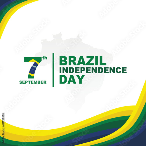 Flat Brazil independence day