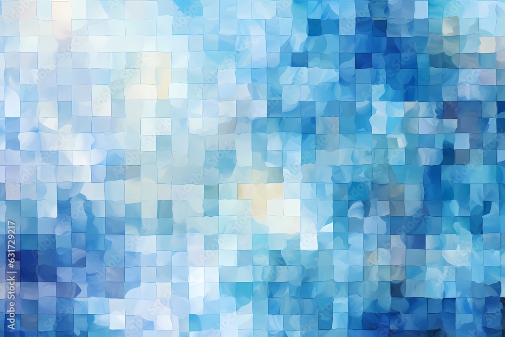 Abstract blue mosaic background