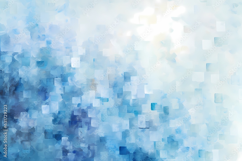 Abstract blue mosaic background