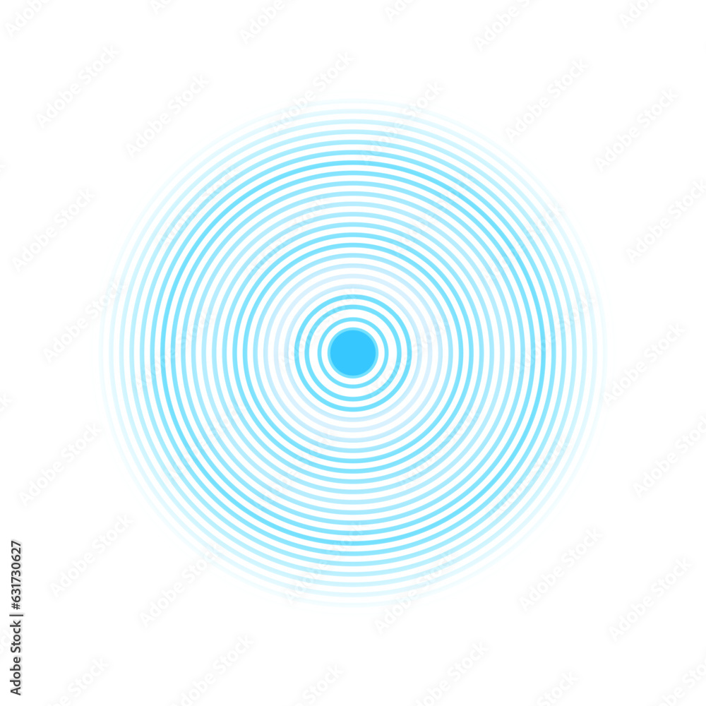 Concentric circles. Circles with a common center. Vector. Illustration Concentric circles. Circles with a common center. Vector. Illustration