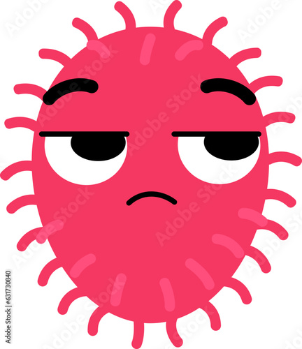 Rambutan Face Looking Right Mistrust