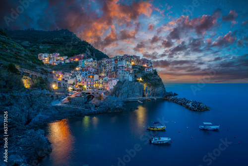 Fototapeta Naklejka Na Ścianę i Meble -  Manarola Village view in Italy