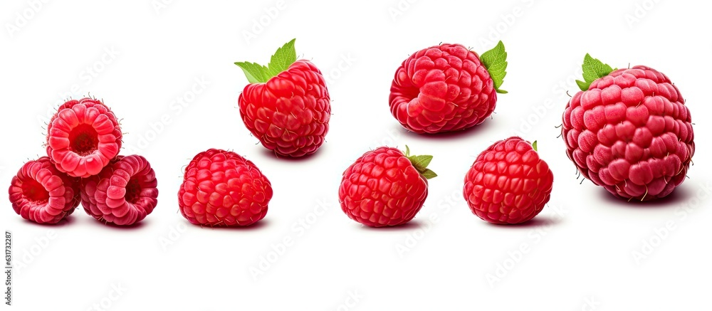 A collection of raspberry images with blank space for text, isolated and captured from various angles. The images can be used for antiviral treatment or coronavirus prevention messaging. A collection of raspberry images with blank space for text, isolated and captured from various angles. The images can be used for antiviral treatment or coronavirus prevention messaging.