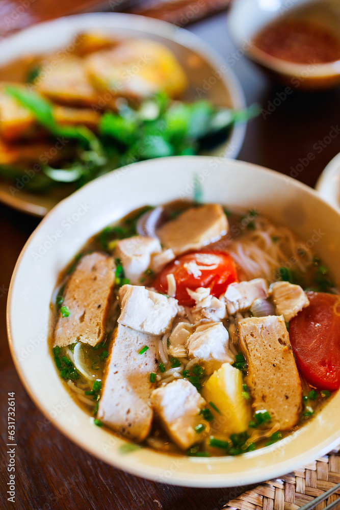 Vietnamese fish noodle soup Vietnamese fish noodle soup