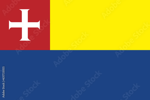 Flag of Heiloo town and Municipality (North Holland or Noord-Holland province, Kingdom of the Netherlands, Holland) photo