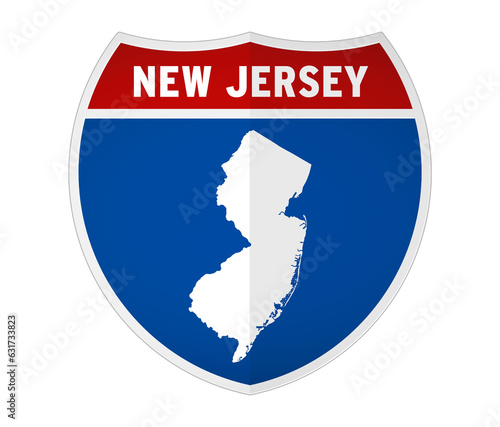 New Jersey - Interstate road sign