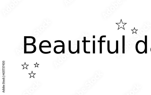 quote beautiful day card text