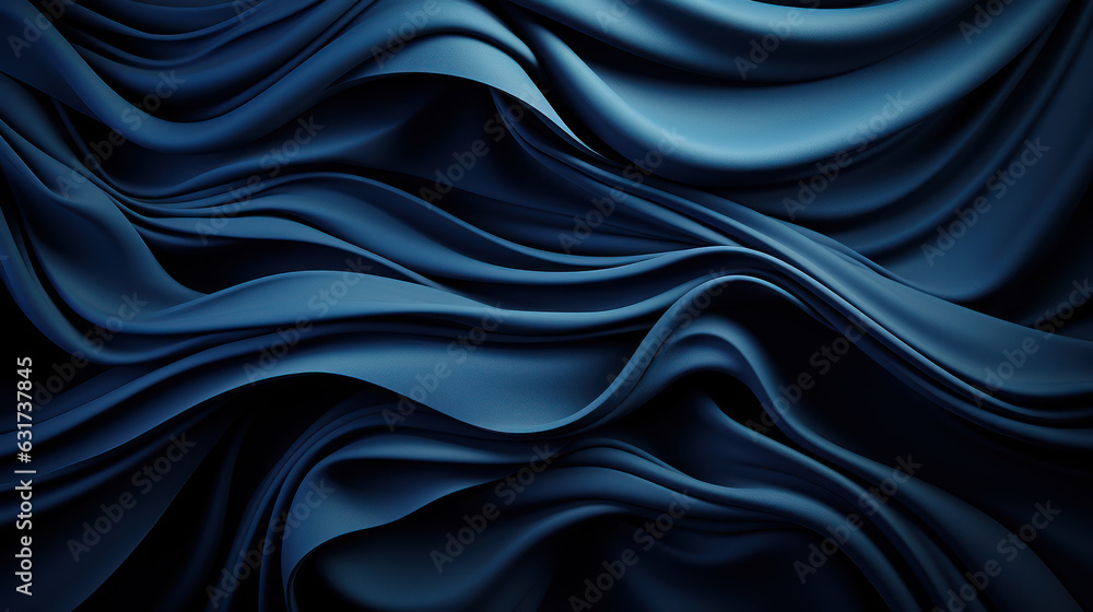 Obraz premium Azure Serenity: A Mesmerizing 3D Render of Simple Dark Deep Blue Color Texture Background. Generative AI