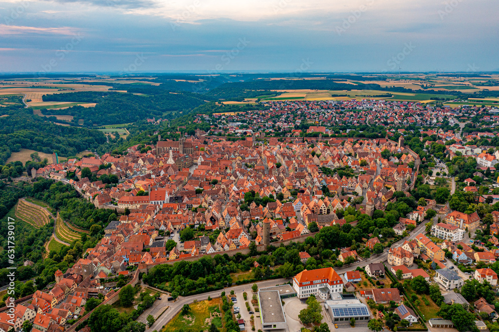 Rothenburg ob der Tauber in Bayern aus der Luft | Luftbilder & Luftvideos von Rothenburg ob der Tauber