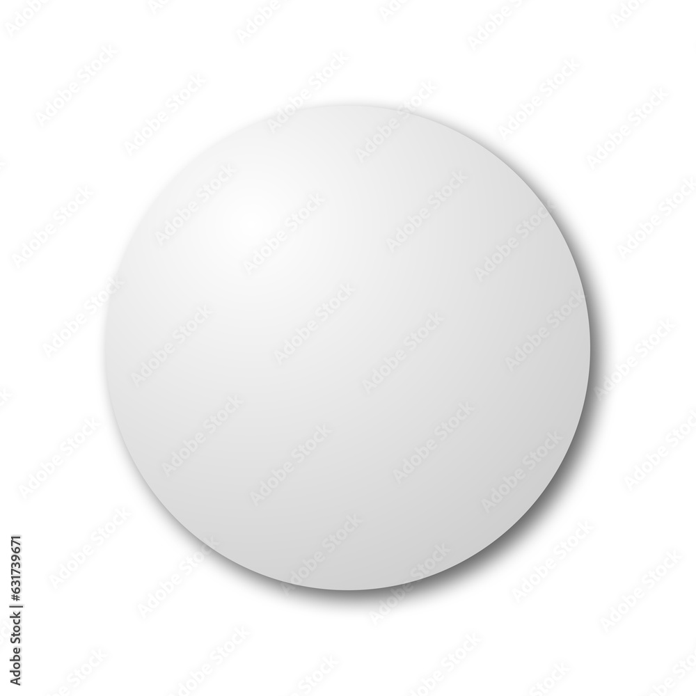 White circle on transparent background White circle on transparent background