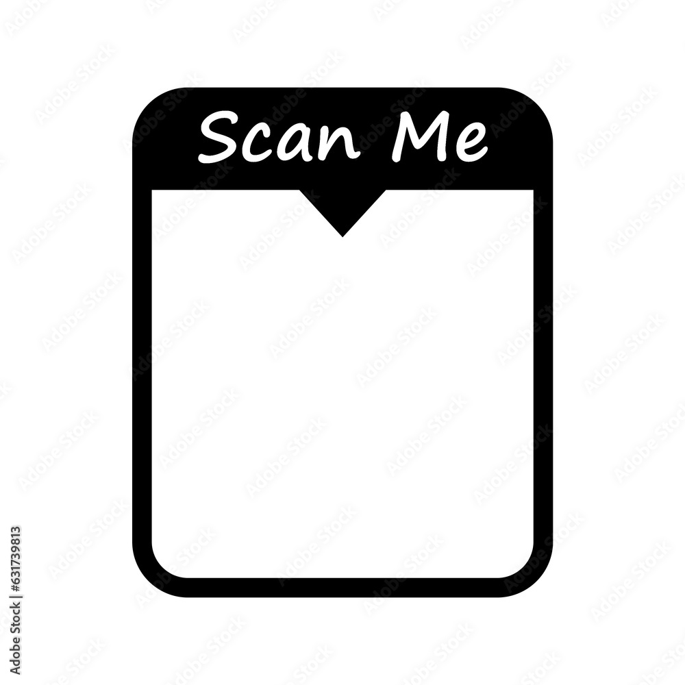 qr code scan me icon on transparent background qr code scan me icon on transparent background