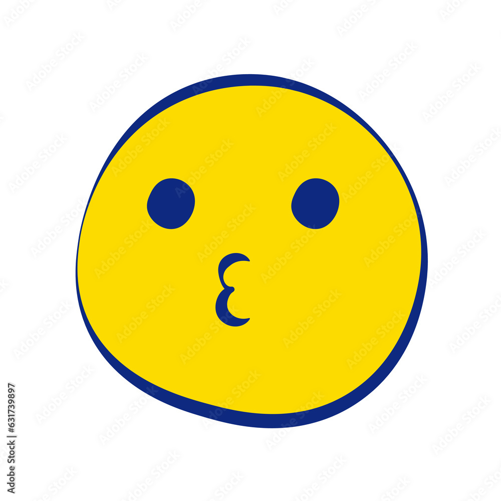 Kiss 30 Grunge Emoticons White Outline Style Kiss 30 Grunge Emoticons White Outline Style