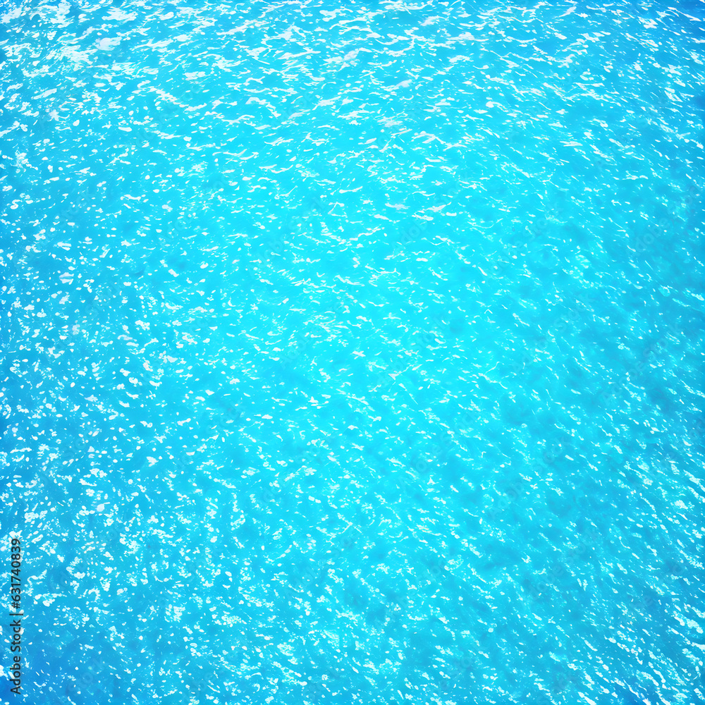 Abstract background of sea water with gentle ripples on the surface and refraction of light. Blue ocean water texture background. Sea surface. generative AI