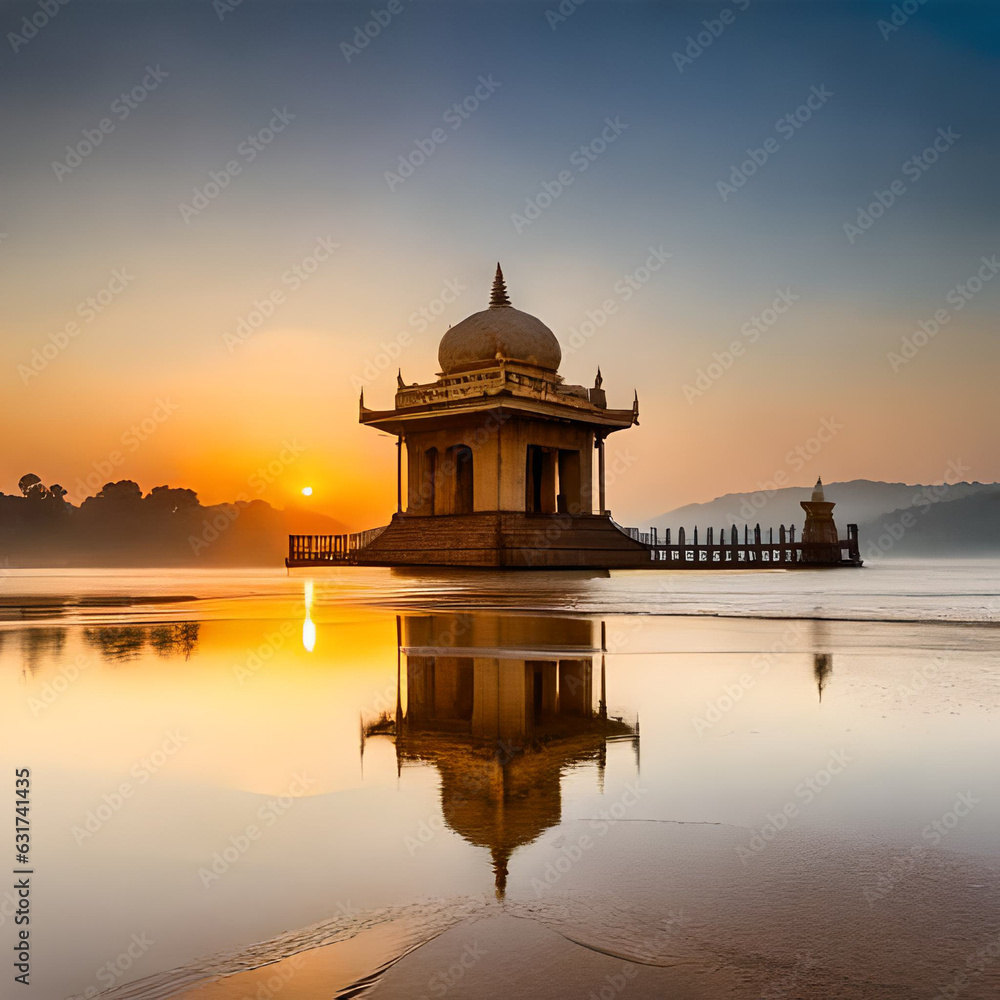 Obraz premium taj mahal at sunrise
