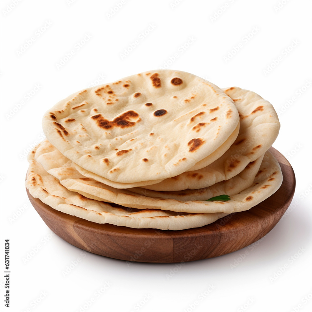 Pita Bread on White Background. Pita Bread on White Background.