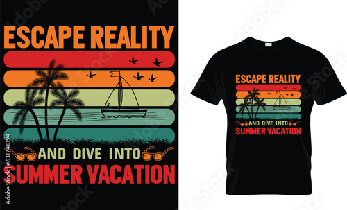 ESCAPE REALITY AND DIVE INTO SUMMER VACATION .eps file