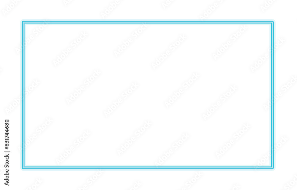 Blue frame on transparent background Blue frame on transparent background