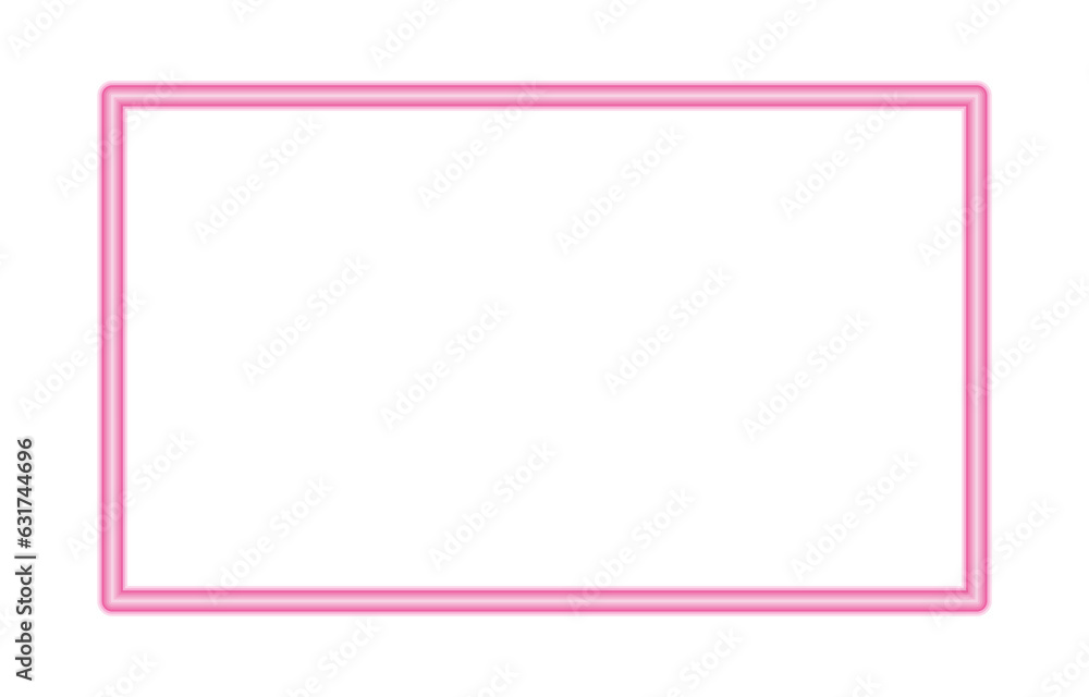 Pink frame on transparent background Pink frame on transparent background