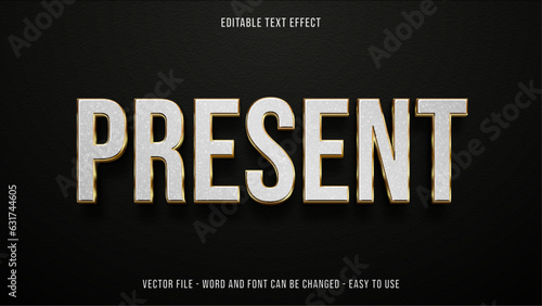 Editable text effect opening premium vector