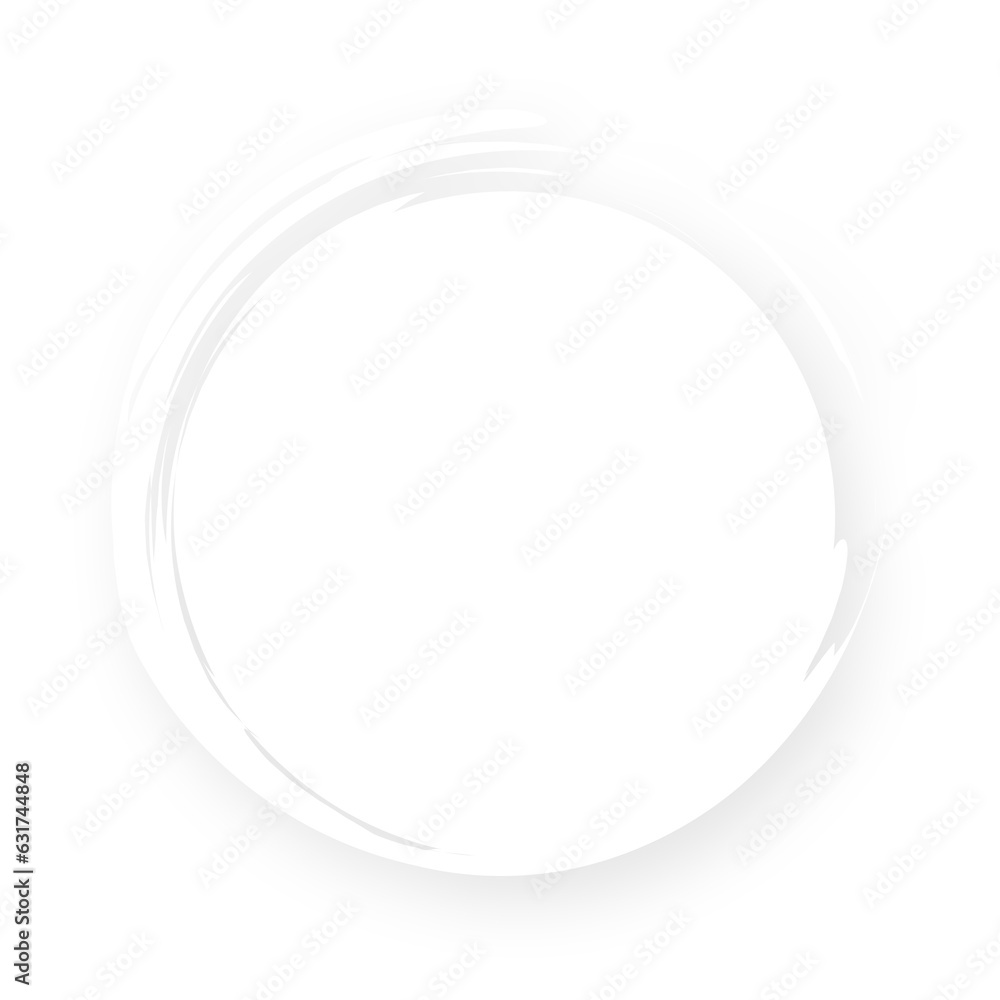White round circle frame on transparent background White round circle frame on transparent background