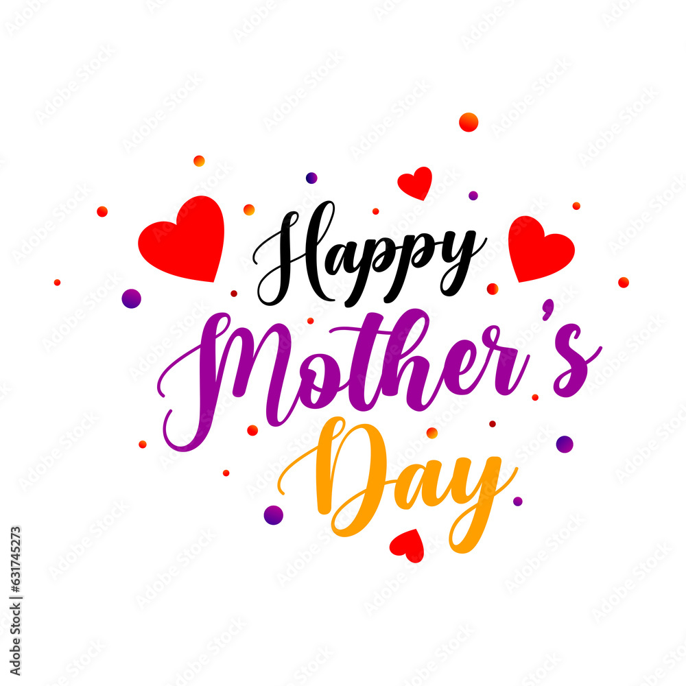 Happy mother's day on transparent background Happy mother's day on transparent background