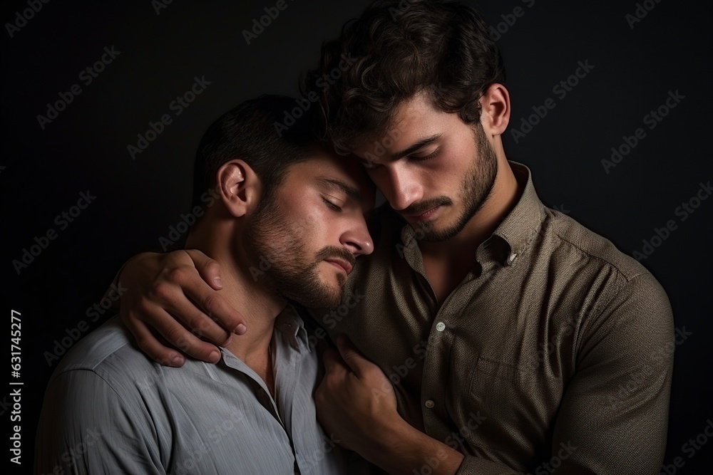Obraz premium gay couple in studio shot