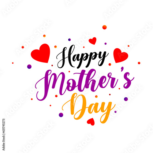 Happy mother's day on transparent background