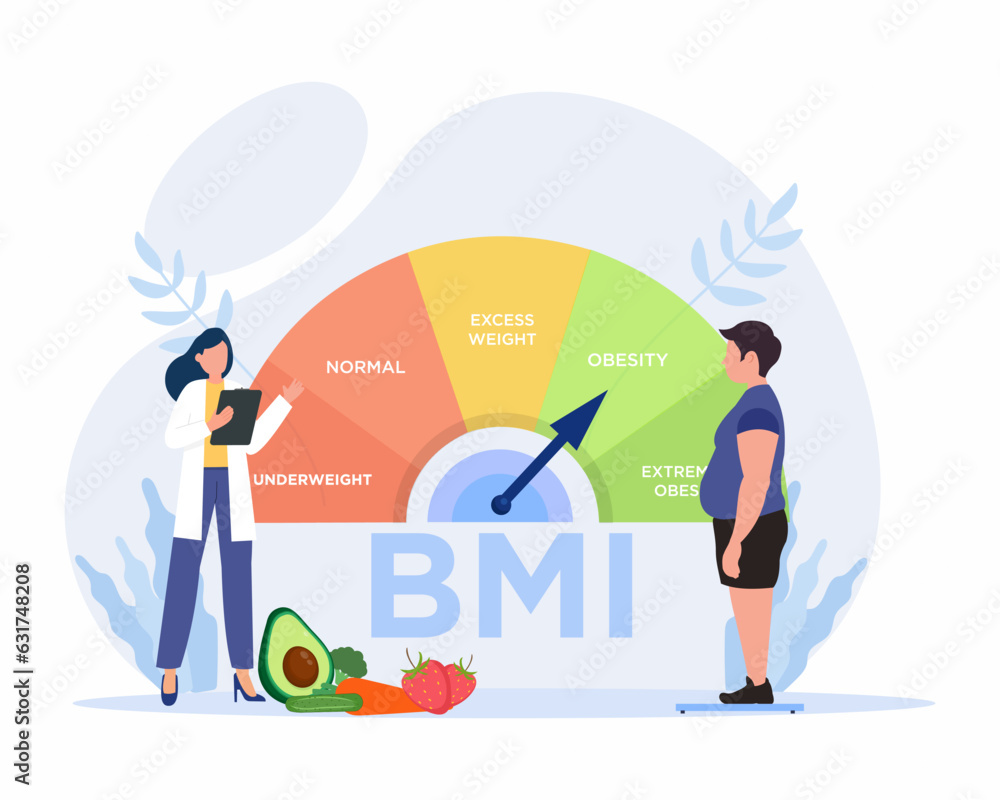 Fatty men on diet trying to control body weight with BMI Body mass index control and fitness exercise concept Fatty men on diet trying to control body weight with BMI Body mass index control and fitness exercise concept