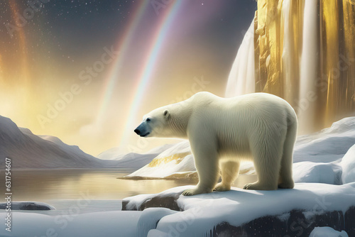 polar bear with bear