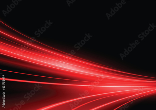 Modern abstract high-speed light motion effect on black background. vector illustration. ©  Oakkharaphon Prasan