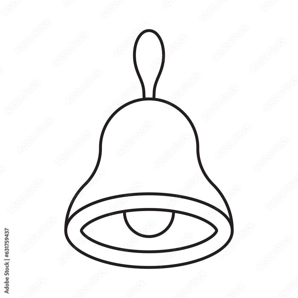 Bell 30 School Icon Set Outline Style Bell 30 School Icon Set Outline Style