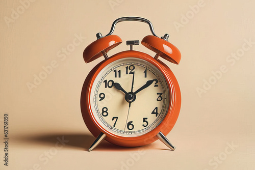 vintage alarm clock. retro clock.