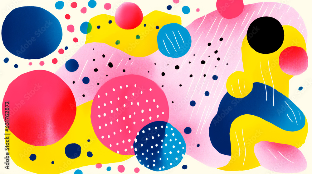 Colorful geometric shapes in Risograph texture style. Retro colors and shapes for backgrounds. Isolated on a white background. Colorful geometric shapes in Risograph texture style. Retro colors and shapes for backgrounds. Isolated on a white background.