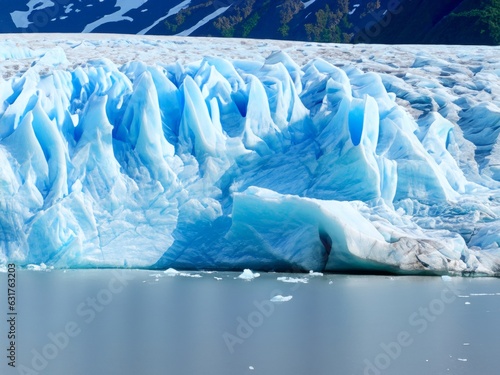 shelf ice from a melting glacier