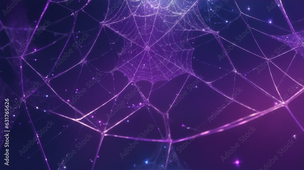 Abstract spider web with crystal effect Abstract spider web with crystal effect