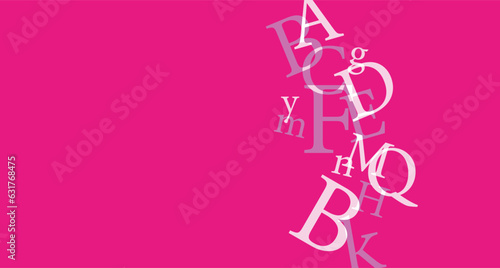 sfondo con lettere, caratteri, concetto scrittura, parole