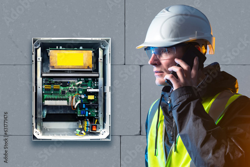 Male electrician. Engineer ...