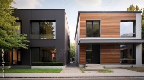 modern houses with windows © RDO