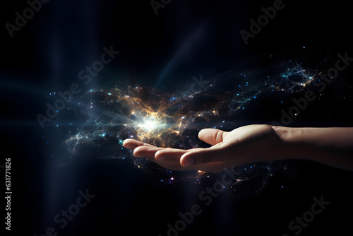 universe in hand, artificial intelligence, ai, future, 
