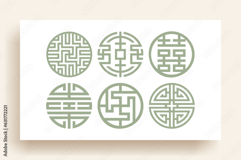 Korean traditional pattern design elements Korean traditional pattern design elements