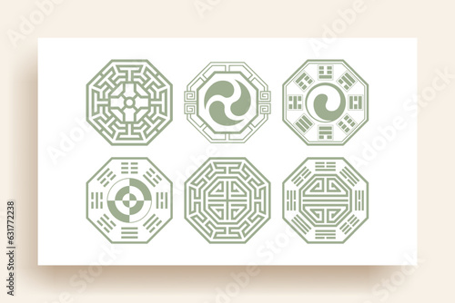 Korean traditional pattern design elements