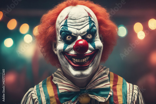 clown in a clown room