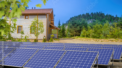 Solar generators. Large woo...